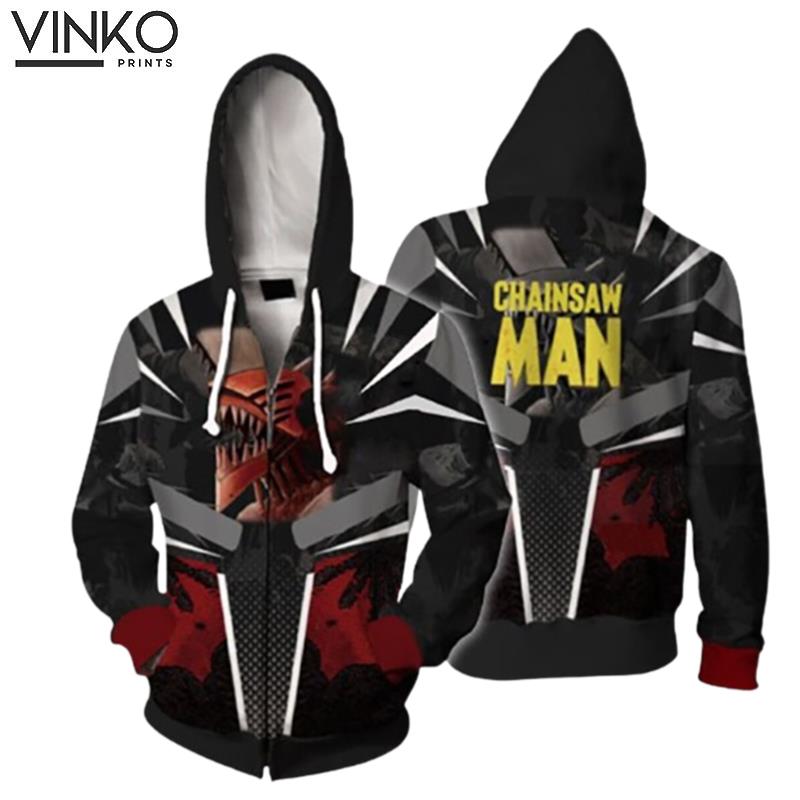 Anime Chainsaw Man Denji Makima Pochita Hoodie