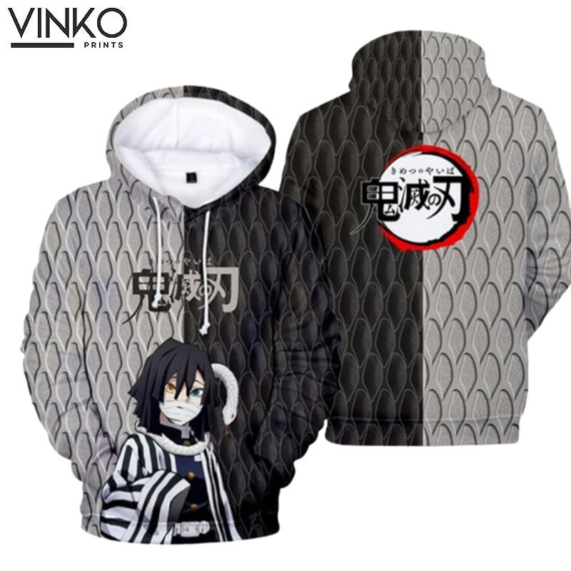 Anime Demon Slayer Kamado Nezuko Agatsuma Zenitsu Kimetsu No Yaiba Hoodie