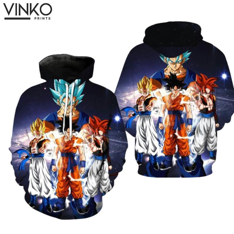 Anime Dragon Ball Z Super Saiyan Hoodie