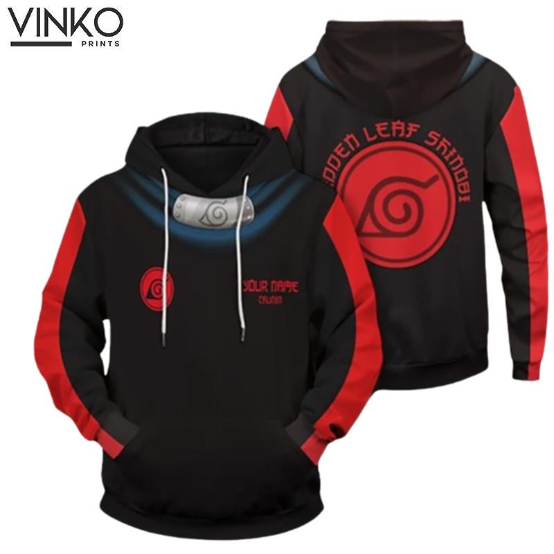 Anime Naruto Boruto Black Cosplay Hoodie