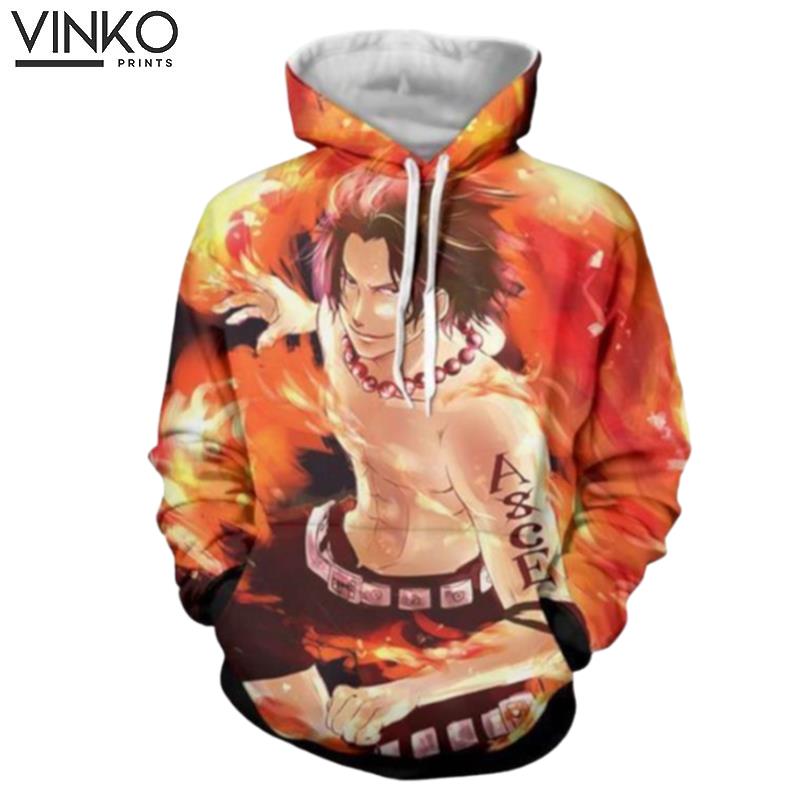 Anime One Piece Ace Hoodie