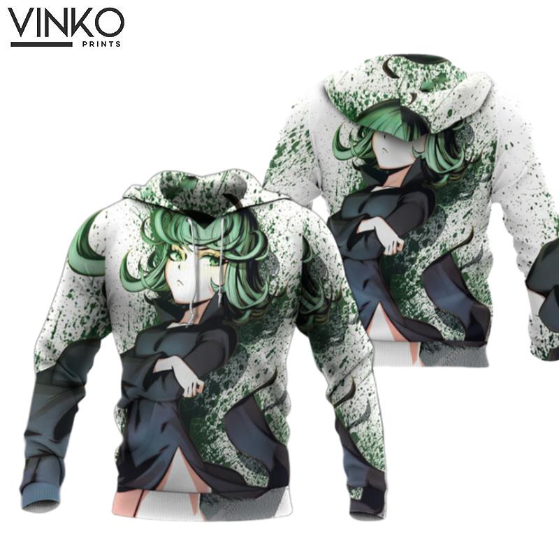 Anime One Punch Man Tatsumaki Pullover Hoodie