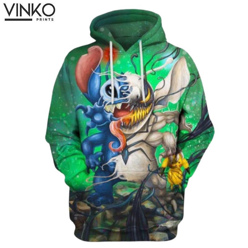 Anti Stitchnom Stitch Anti Venom Lilo Stitch Hoodie