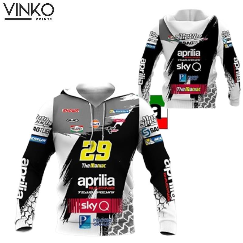 Aprilia Racing White Hoodie