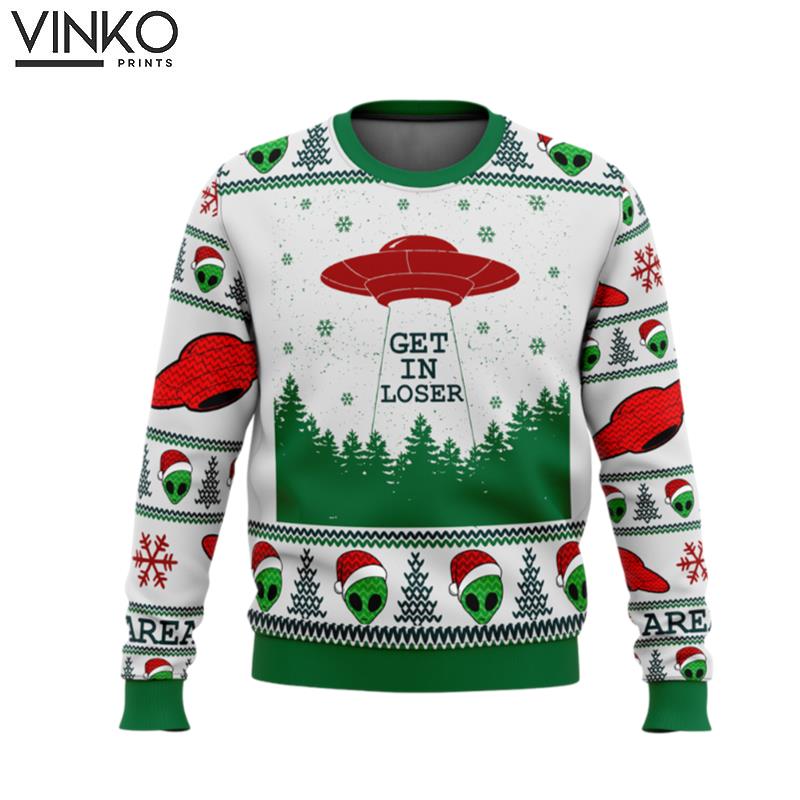 Area 51 Get in Loser Ugly Christmas Sweater