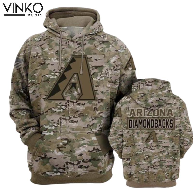 Arizona Diamondbacks Camouflage Veteran Hoodie