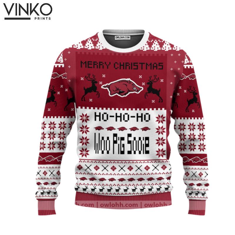 Arkansas Razorbacks Merry Christmas Ugly Christmas Sweater