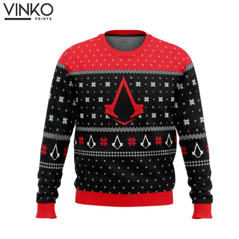 Assassins Creed Assassin Insignia Symbol Ugly Christmas Sweater