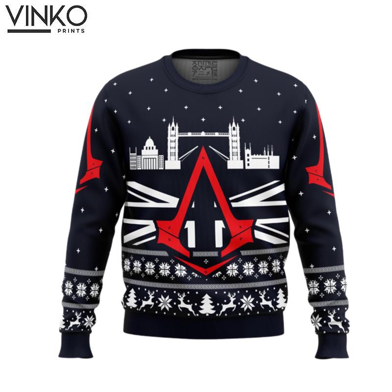 Assassins Creed London Bridge Ugly Christmas Sweater