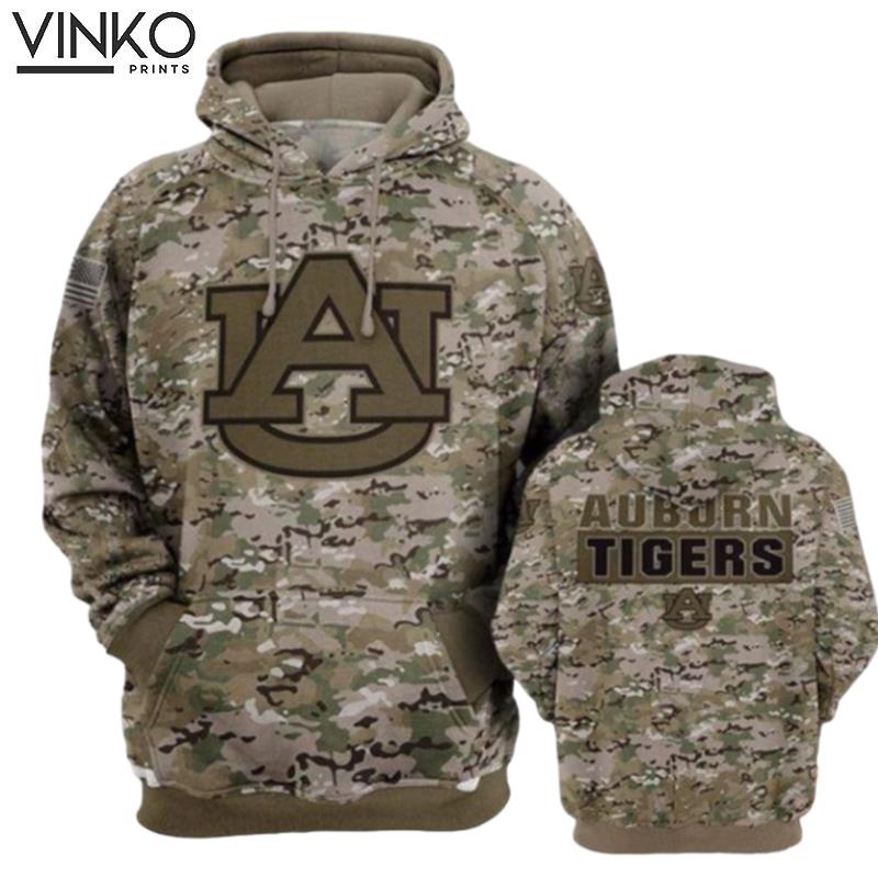 Auburn Tigers Camo Pattern Hoodie