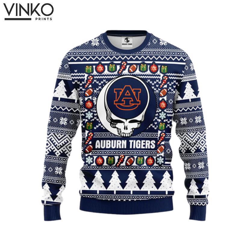 Auburn Tigers Grateful Dead Ugly Ugly Christmas Sweater