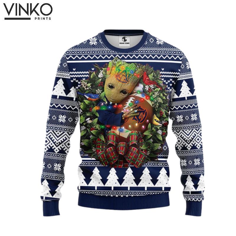 Auburn Tigers Groot Hug Ugly Christmas Sweater