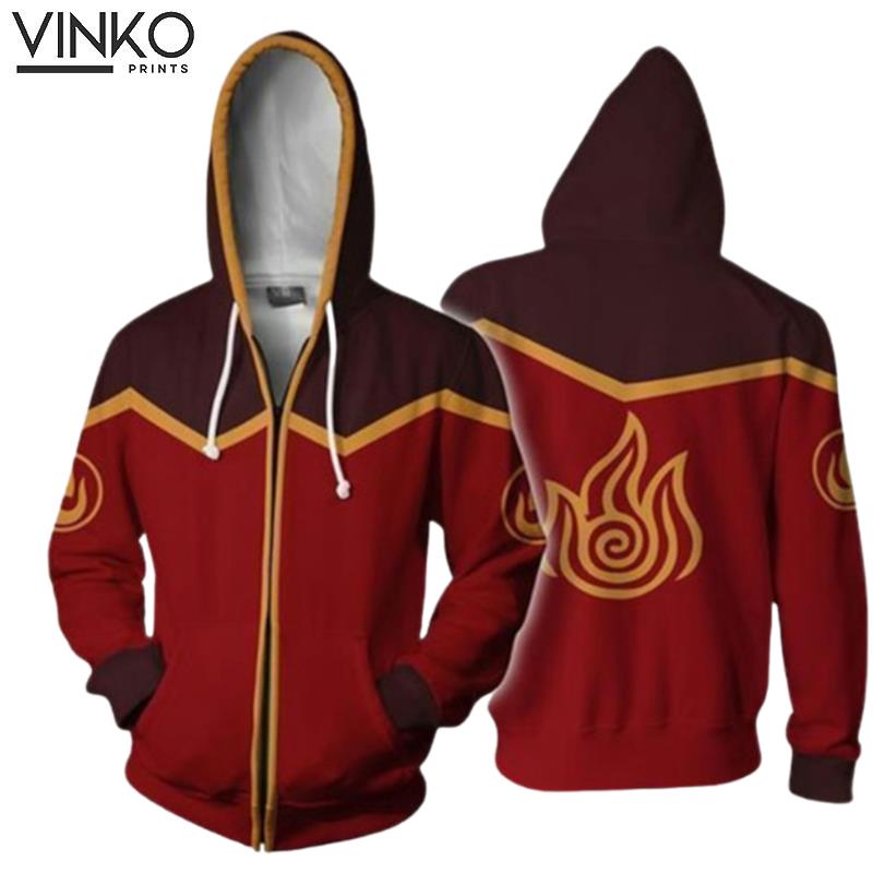 Avatar The Last Airbender Anime Fire Nation Izumi Zuko Cosplay Hoodie