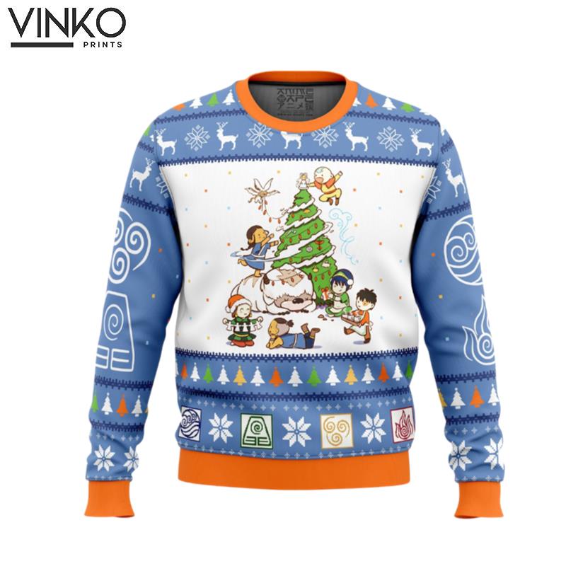 Avatar the Last Airbender Christmas Time Ugly Christmas Sweater