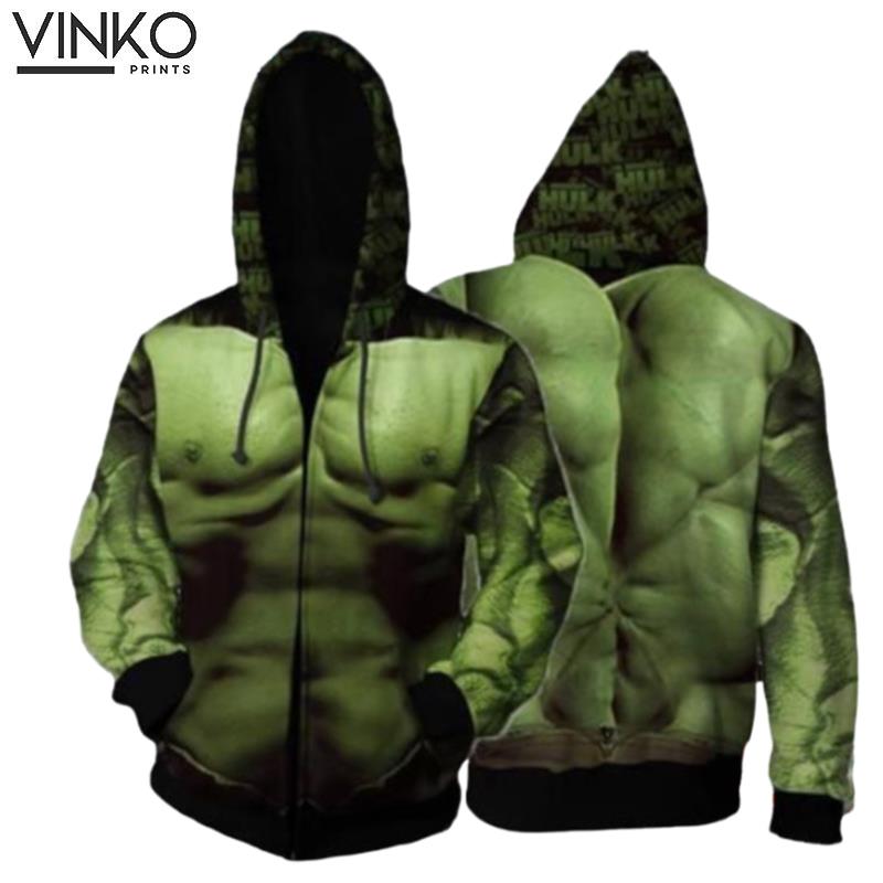 Avengers 4 Endgame Hulk Cosplay Anime Hoodie