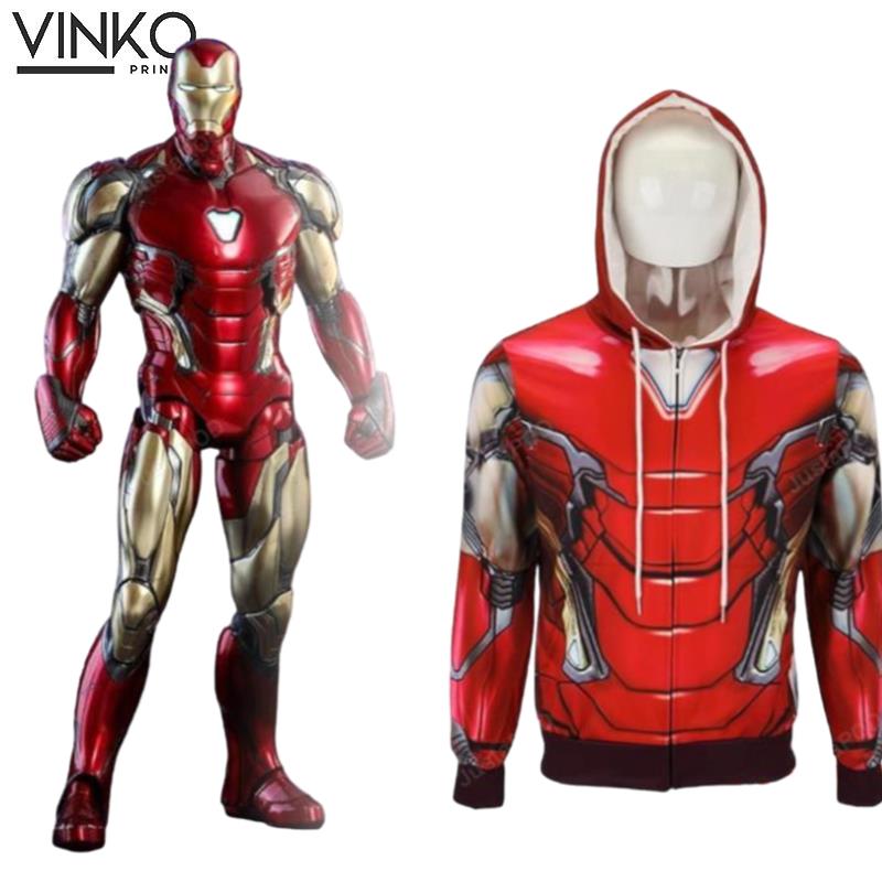 Avengers 4 Endgame Iron Man Mark 85 Cosplay Anime Hoodie