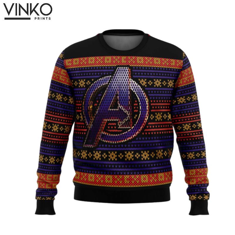 Avengers Logo Ugly Christmas Sweater