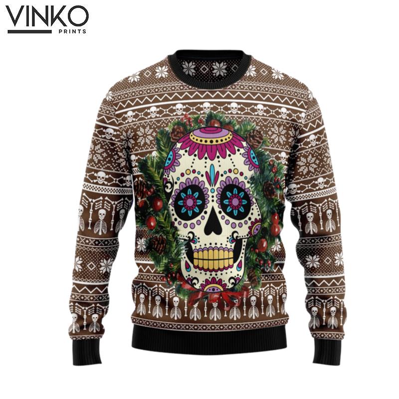 Awesome Sugar Skull G51028 Ugly Christmas Sweater