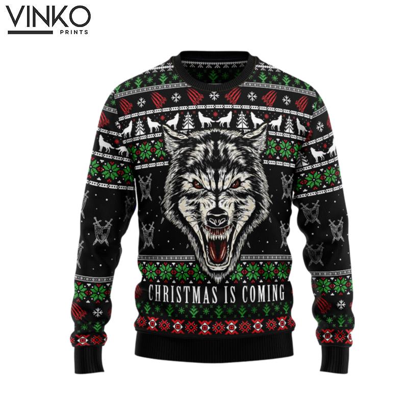 Awesome Wolf G51029 Ugly Christmas Sweater