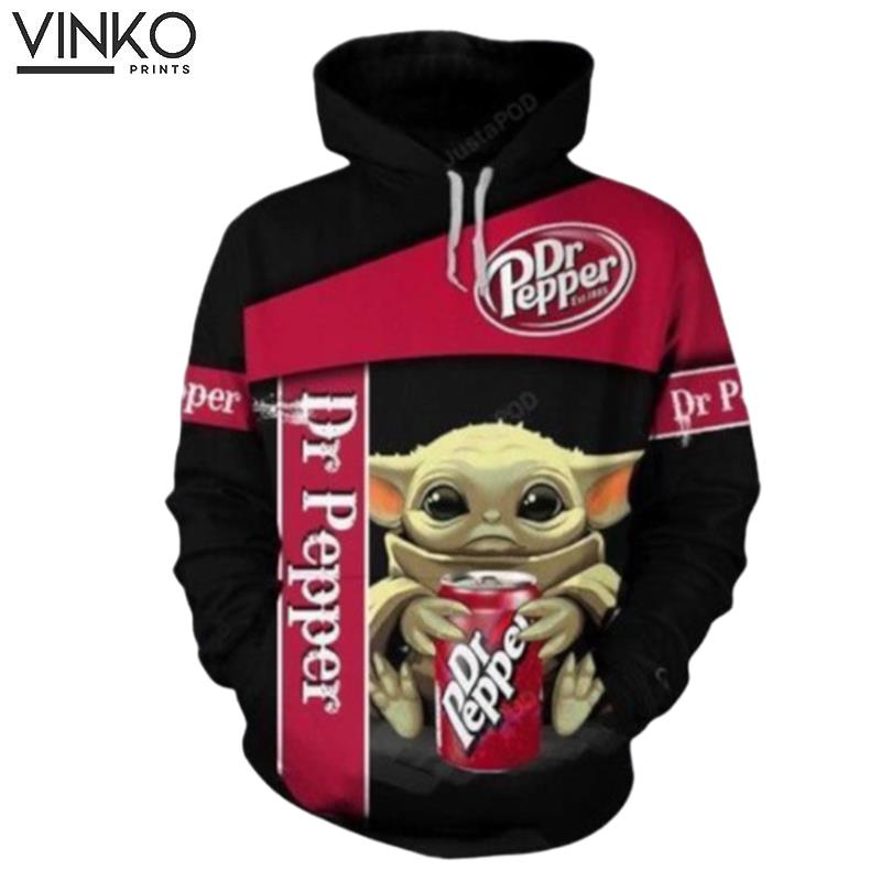 Baby Yoda Dr Pepper Hoodie