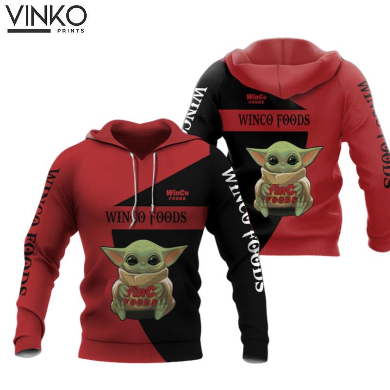 Baby Yoda Hold Logo Winco Foods Hoodie