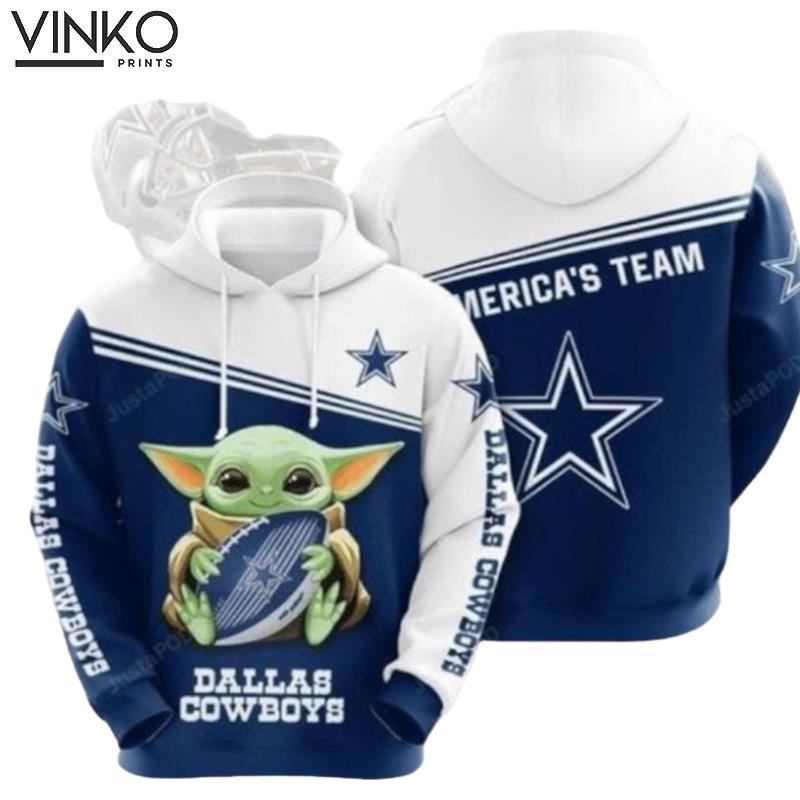 Baby Yoda Hug Dallas Cowboys 1 Hoodie