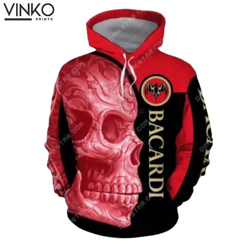 Bacardi Sugar Skull Men And Women Bacardi Sugar Skull Bacardi Hoodie