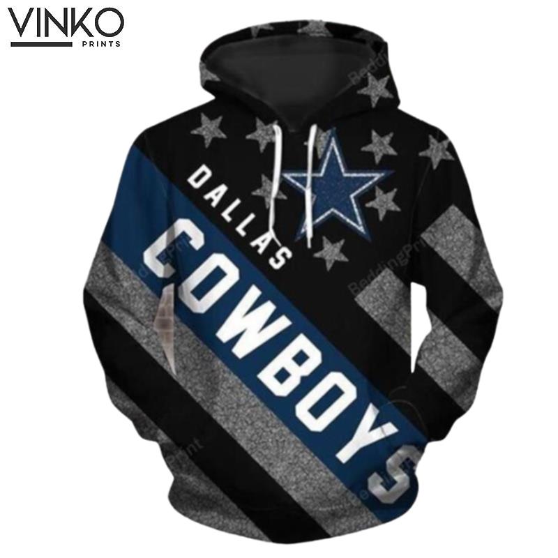 Badass American Flag Dallas Cowboys Hoodie