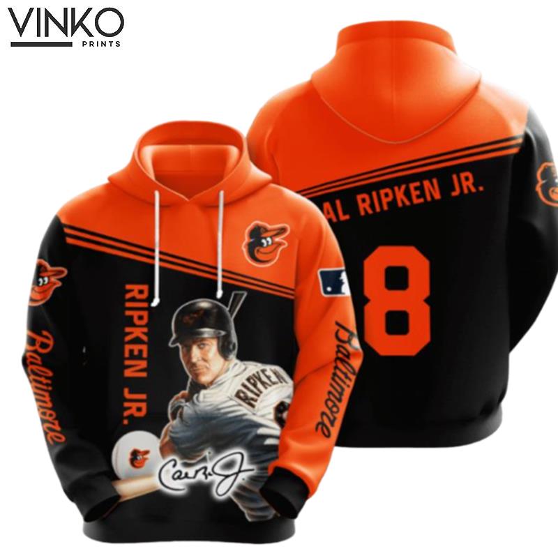 Baltimore Orioles Cal Ripken Jr 8 Hoodie