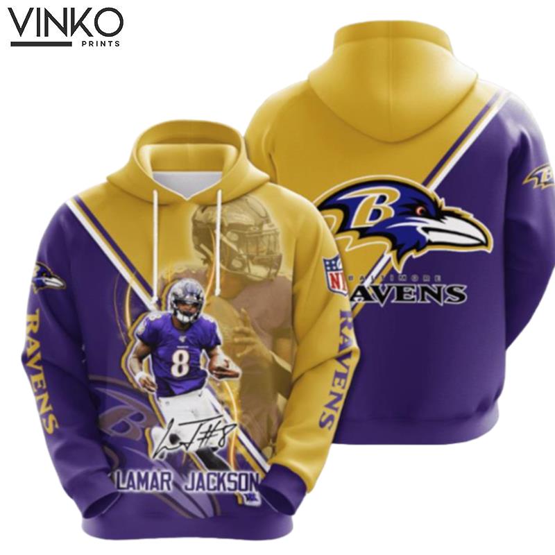 Baltimore Ravens Lamar Jackson 4 Hoodie