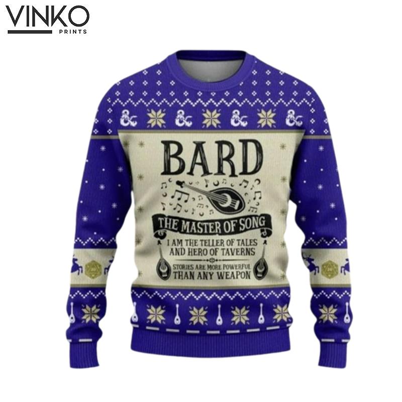 Bard The Master Of Song Ugly Christmas Sweater