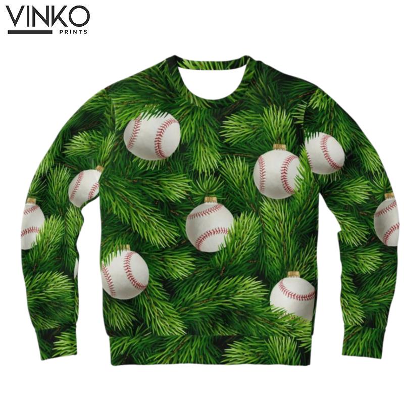 Baseball Gift for Baseball fans Ugly Christmas Sweater