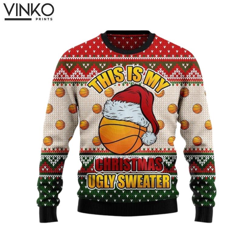 Basketball Adult Ugly Christmas Sweater