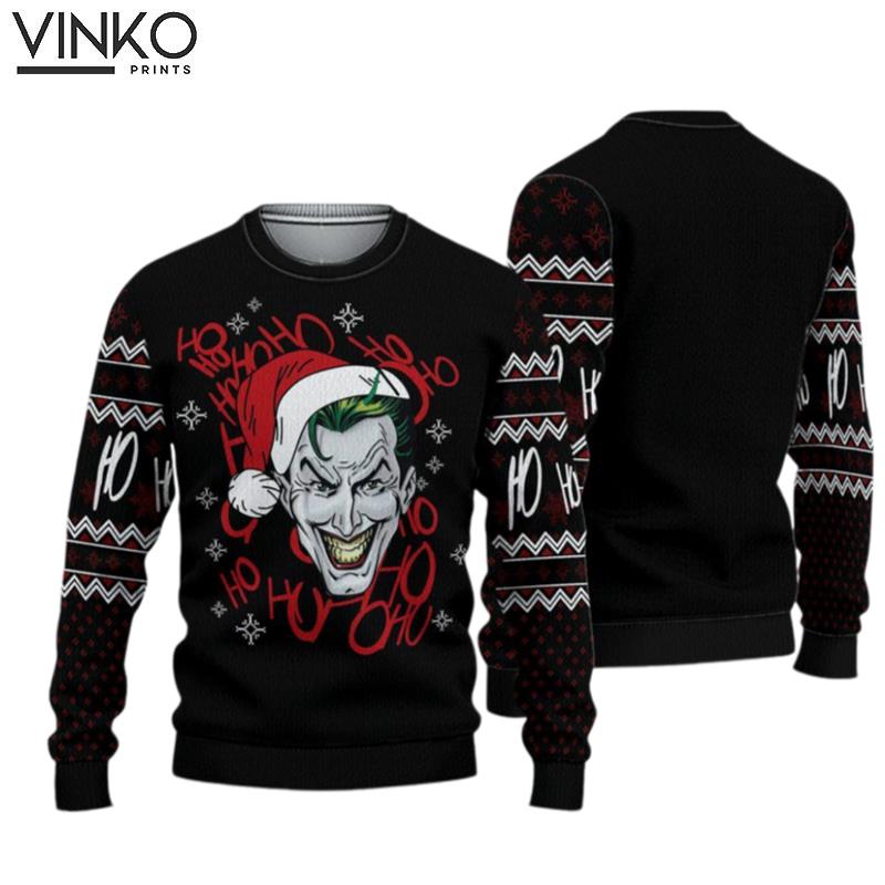 Batman Joker Ugly Christmas Sweater