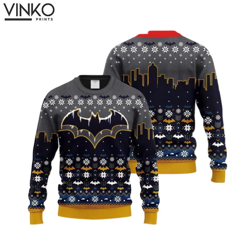 Batman Ugly Knitted Christmas 3D Ugly Christmas Sweater