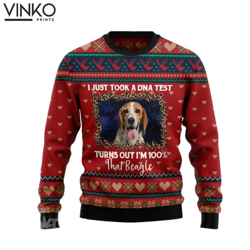 Beagle DNA Ugly Christmas Sweater