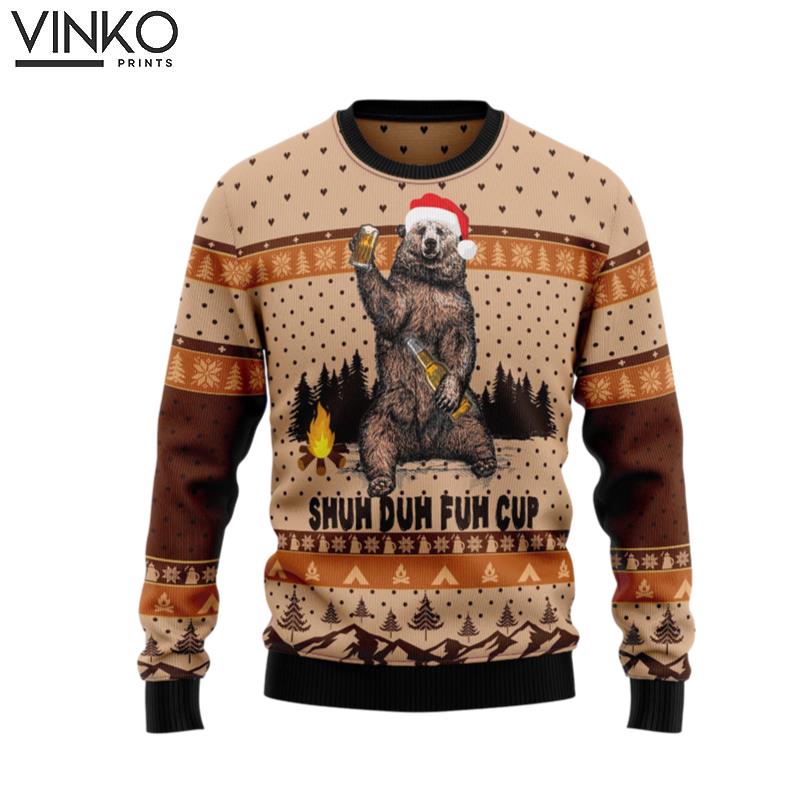 Bear Camping Christmas T3010 Ugly Christmas Sweater