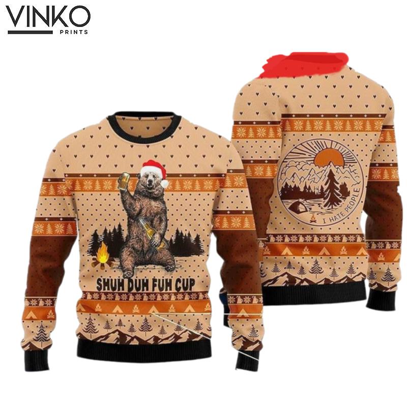 Bear Pullover Holiday Vacation Ugly Christmas Sweater