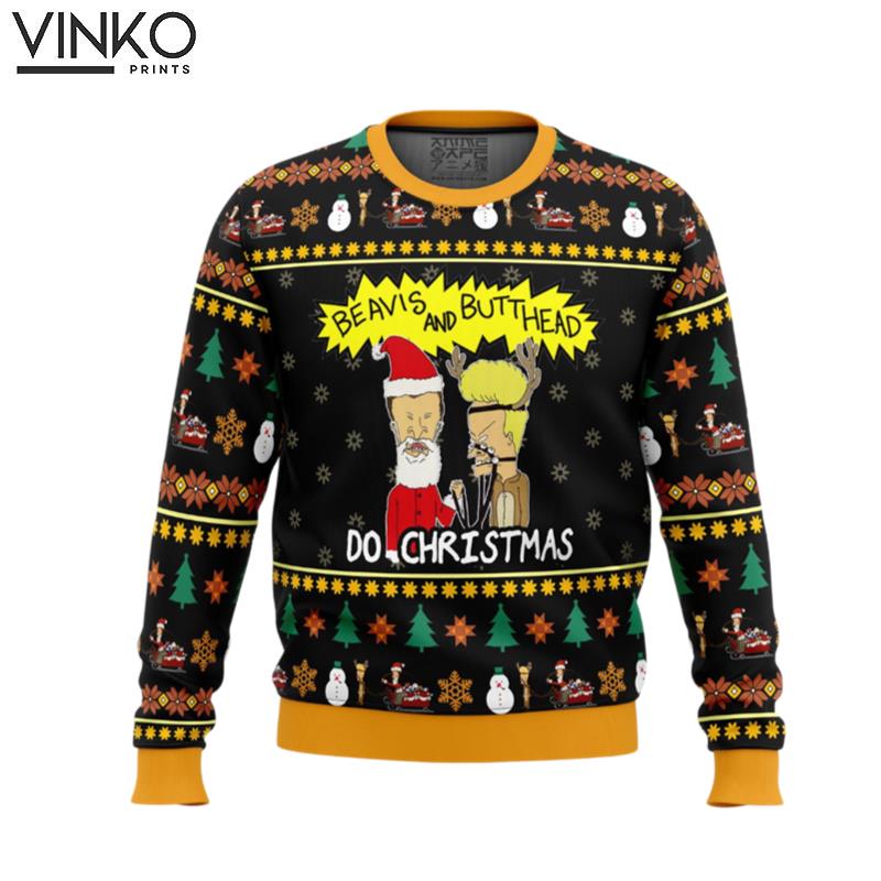 Beavis and Butthead Do Christmas Ugly Christmas Sweater