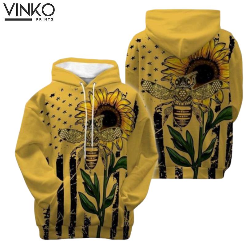 Bee Sunflower Hoodie