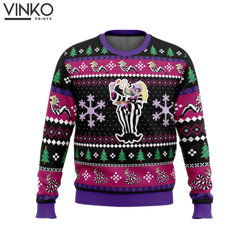 Beetleguise Beetlejuice Ugly Christmas Sweater