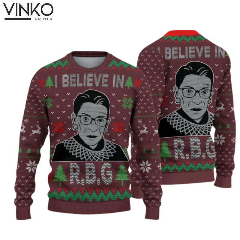 Believe RGB Ugly Christmas Sweater