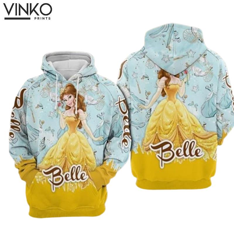 Belle Cartoon Beauty And The Beast Hoodie