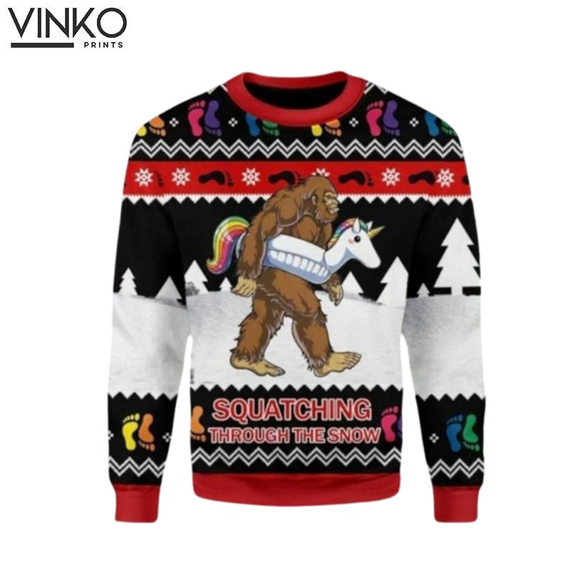 BigFoot Funny Sasquatch Ugly Christmas Sweater