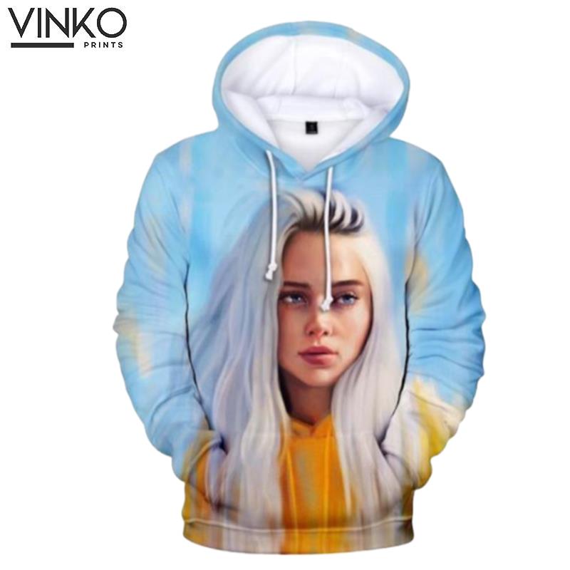 Billie Eilish And Pered Custom Billie Eilish Graphic Hoodie