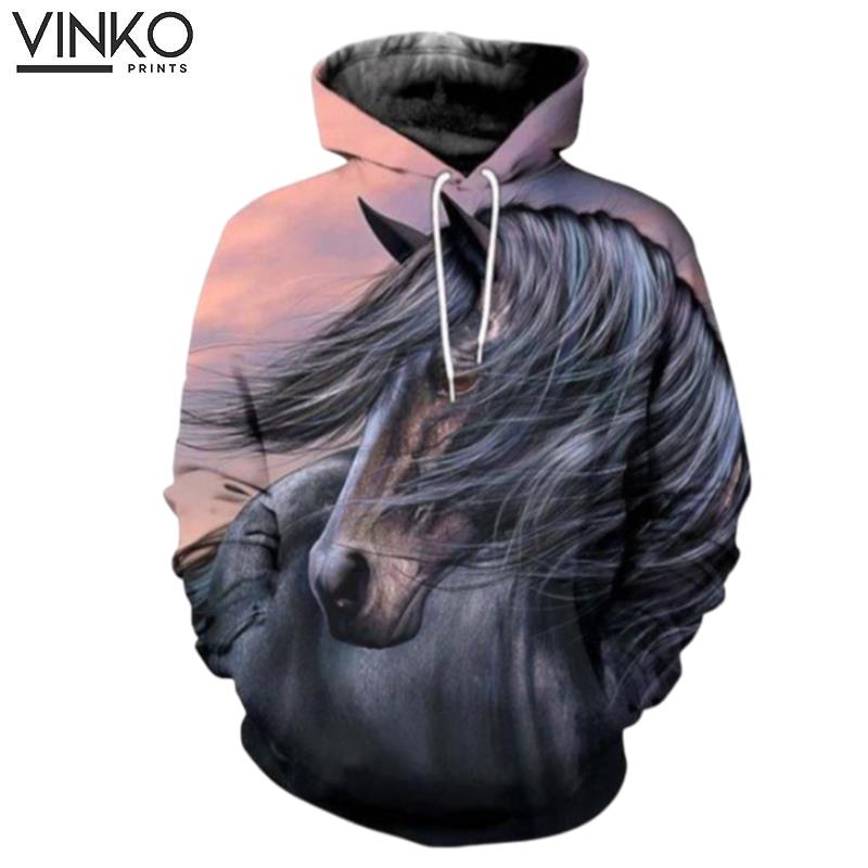 Black Beauty Horse Hoodie