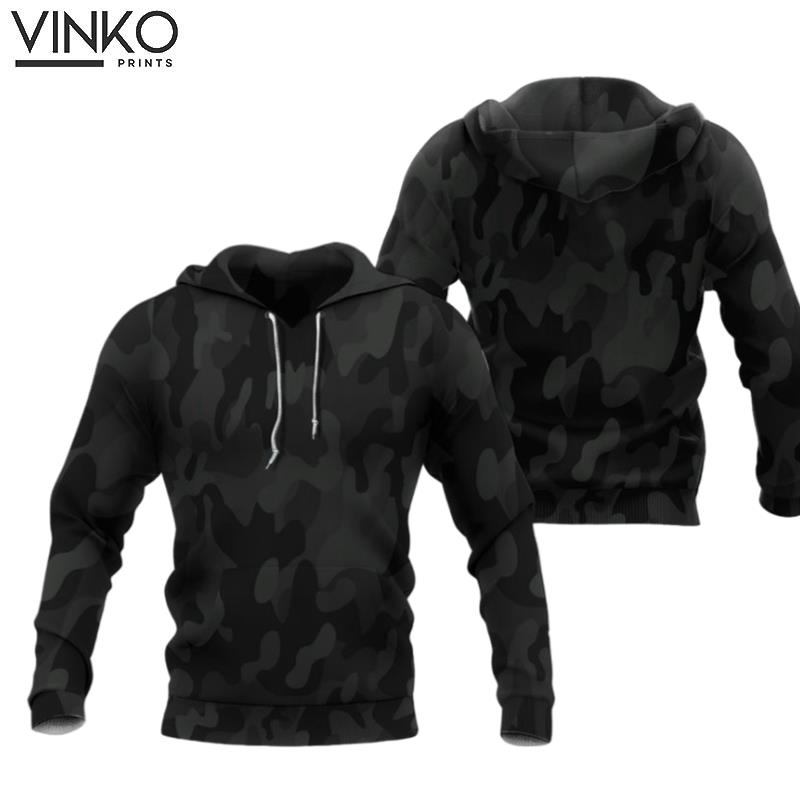 Black Camouflage 2472 Hoodie