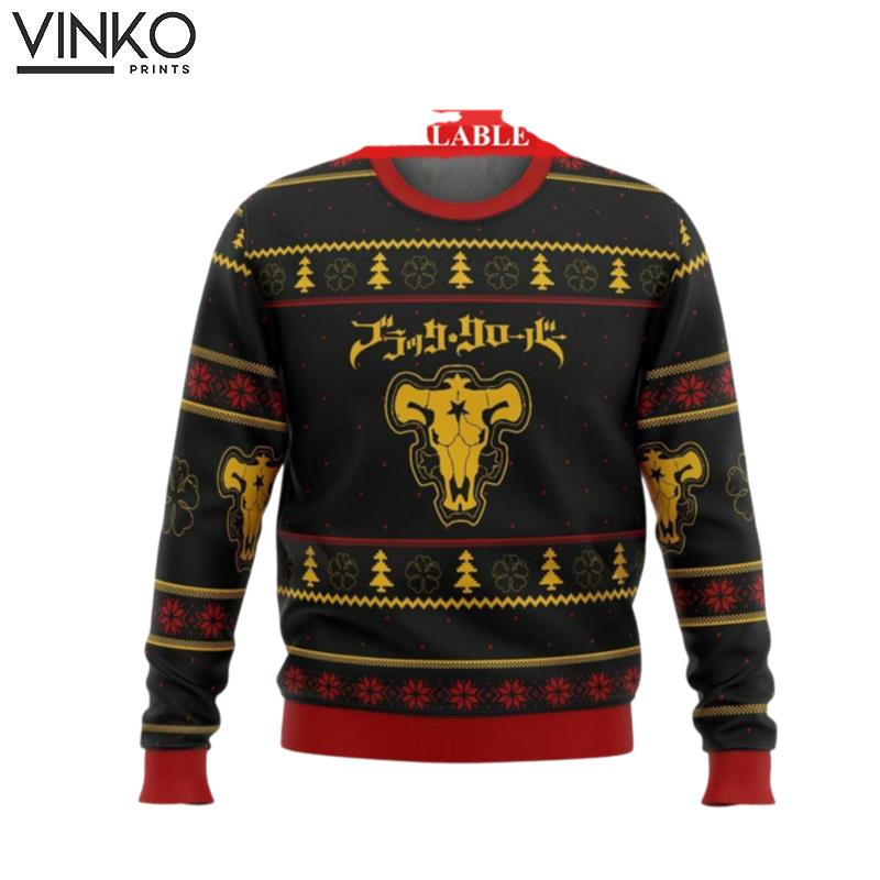 Black Clover Merry Ugly Christmas Sweater