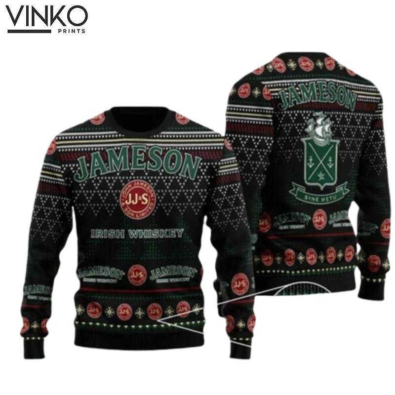 Black James0n For Men And Women Ugly Christmas Sweater