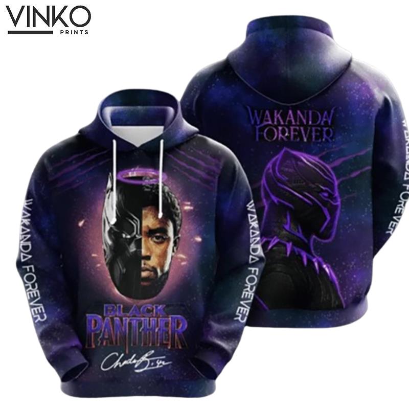 Black Panther Avengers Marvel Character Signature Hoodie